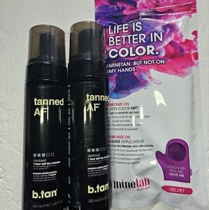 2 X Tanned AF Bundle 1 Hour Tan NEW